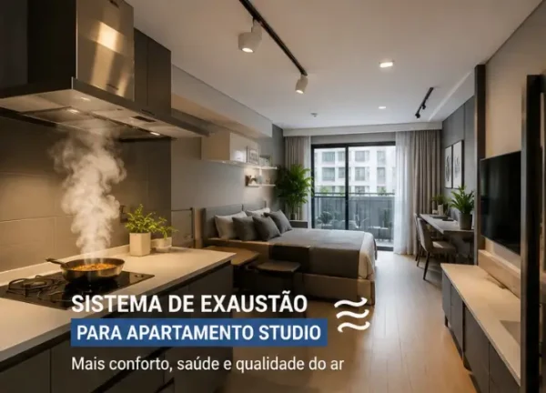 Sistema de Exaustão para Apartamento Studio Renovar